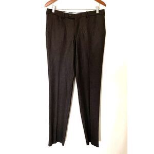Lubiam Moda Italy Virgin Wool Tailored Fit Unfinished Hem Dress Pants 48R (M)